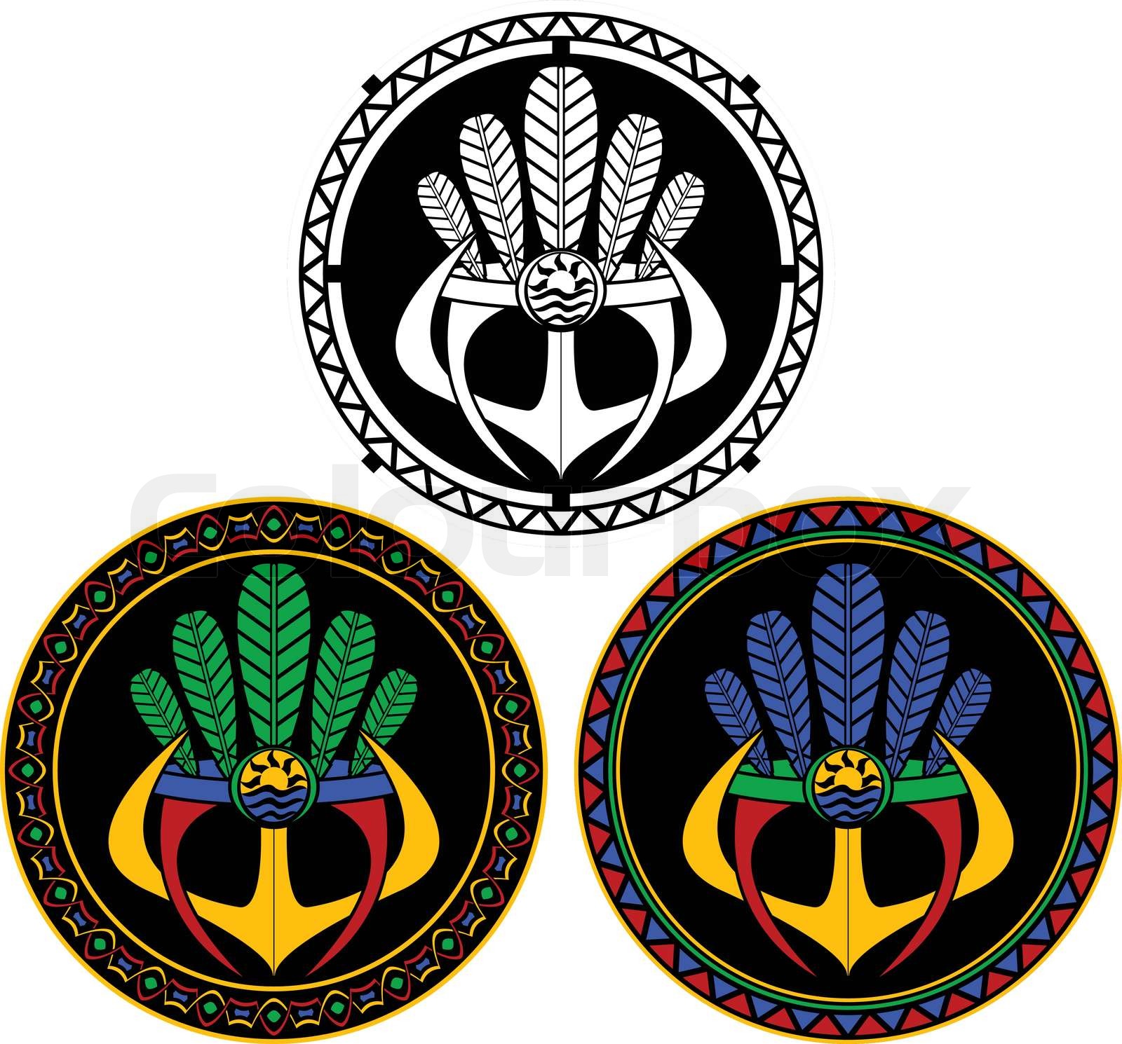 native indian mask | Stock vector | Colourbox