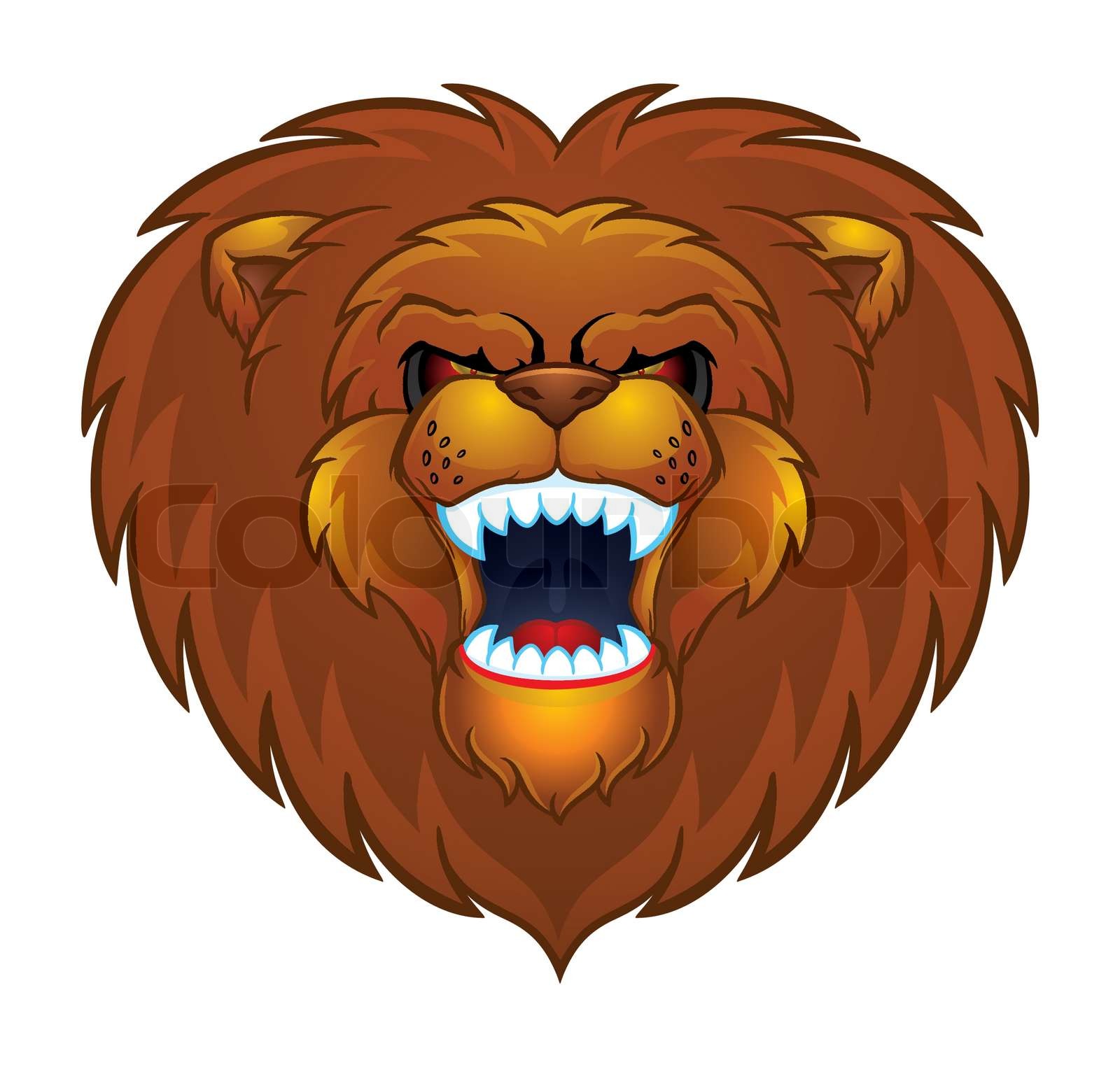 Lion Roar Image Illustration | Stock vector | Colourbox