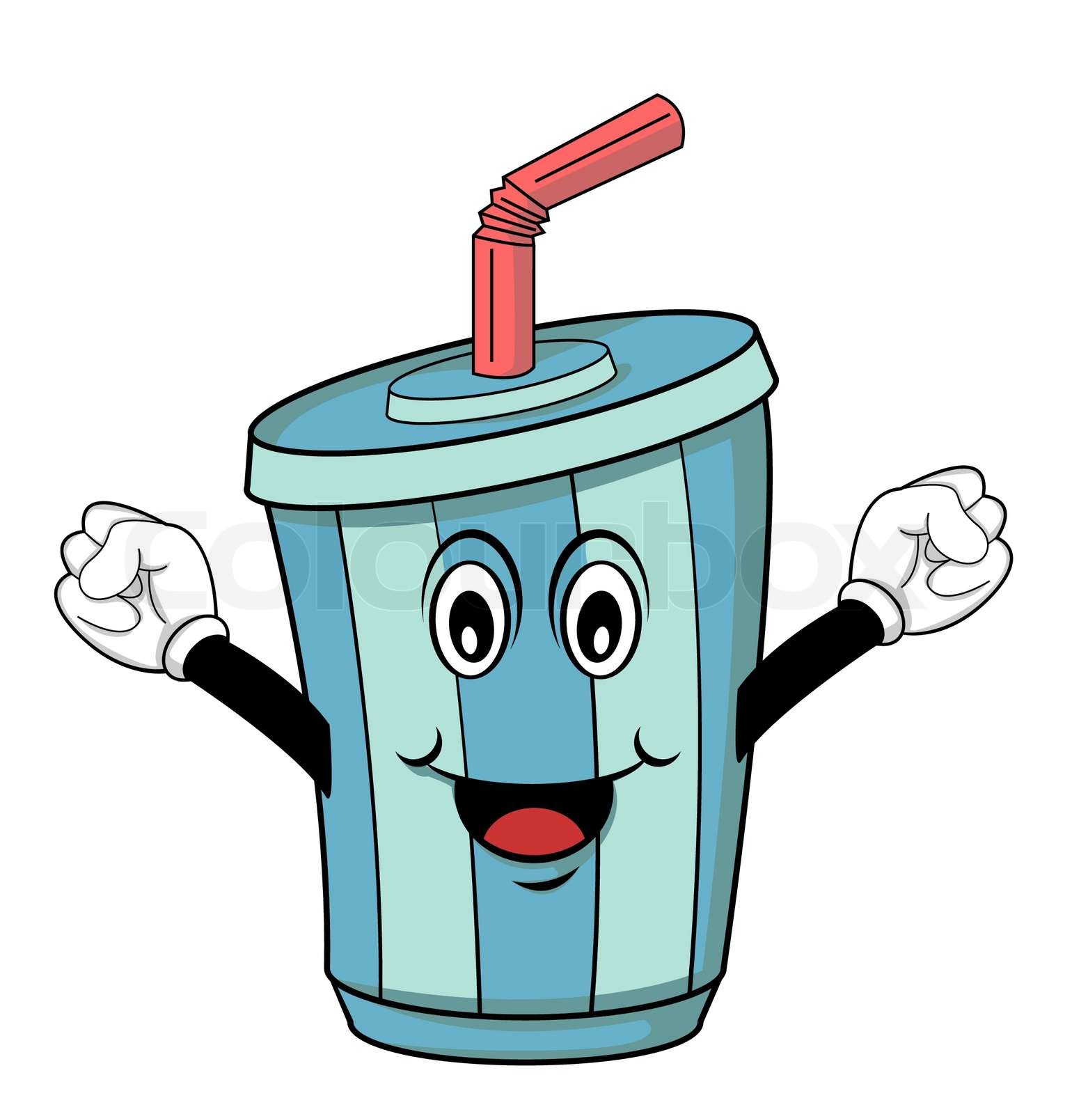 Soft drink cartoon Stock vector Colourbox