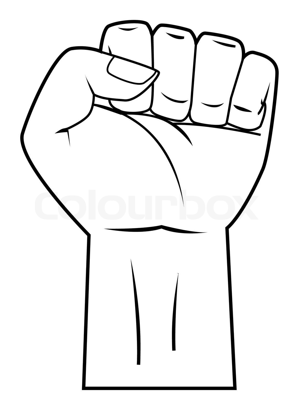 strong hand | Stock vector | Colourbox