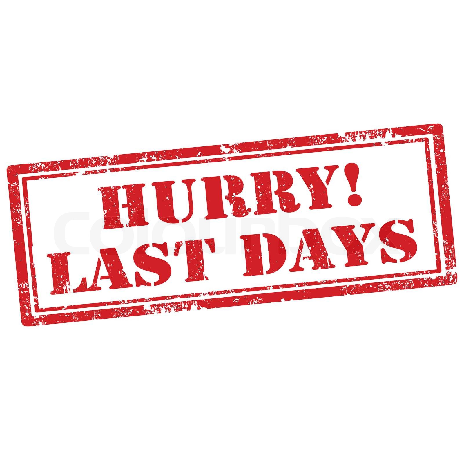 Last Days-stamp | Stock vector | Colourbox