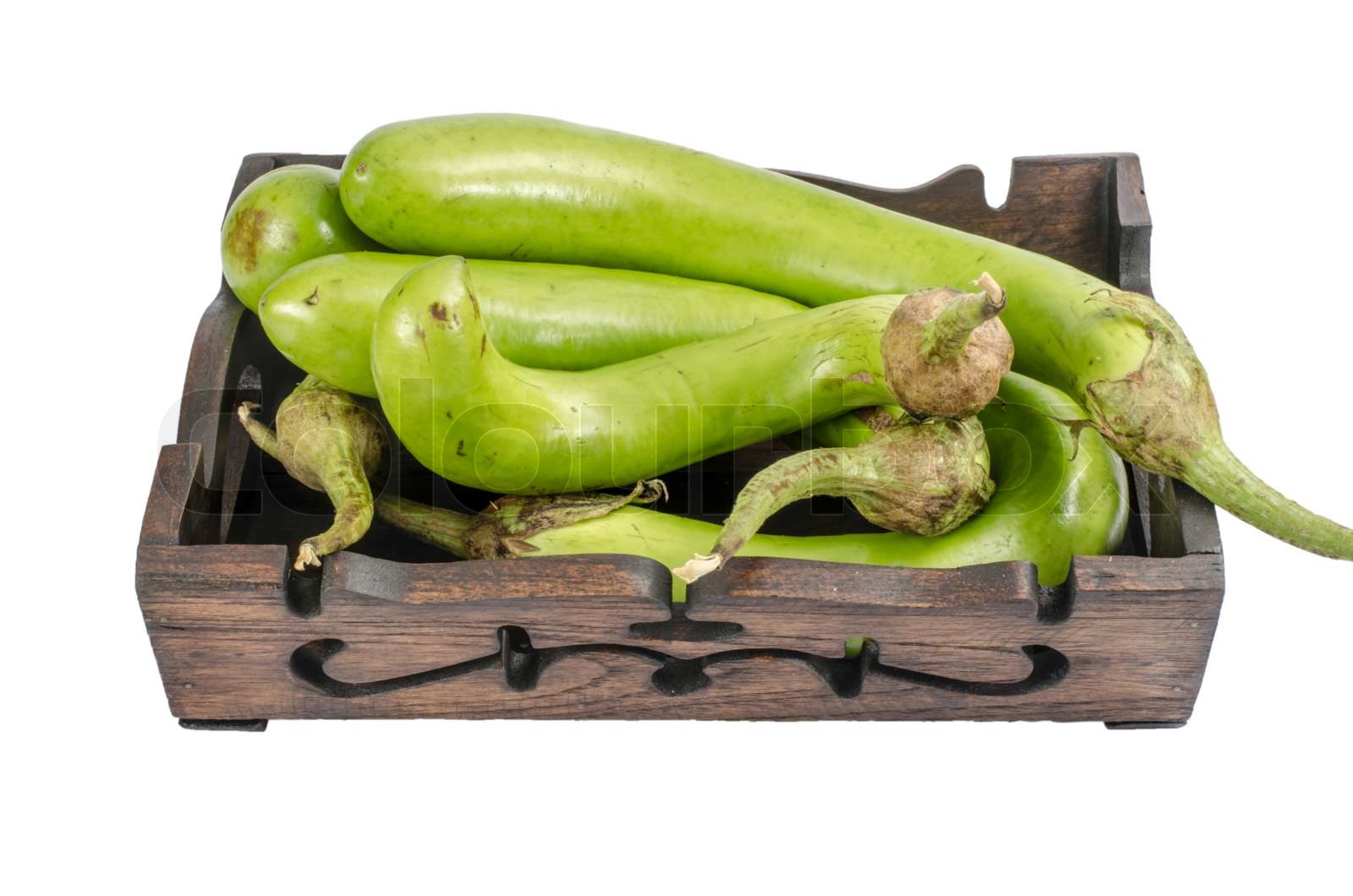 Green eggplant Stock image Colourbox