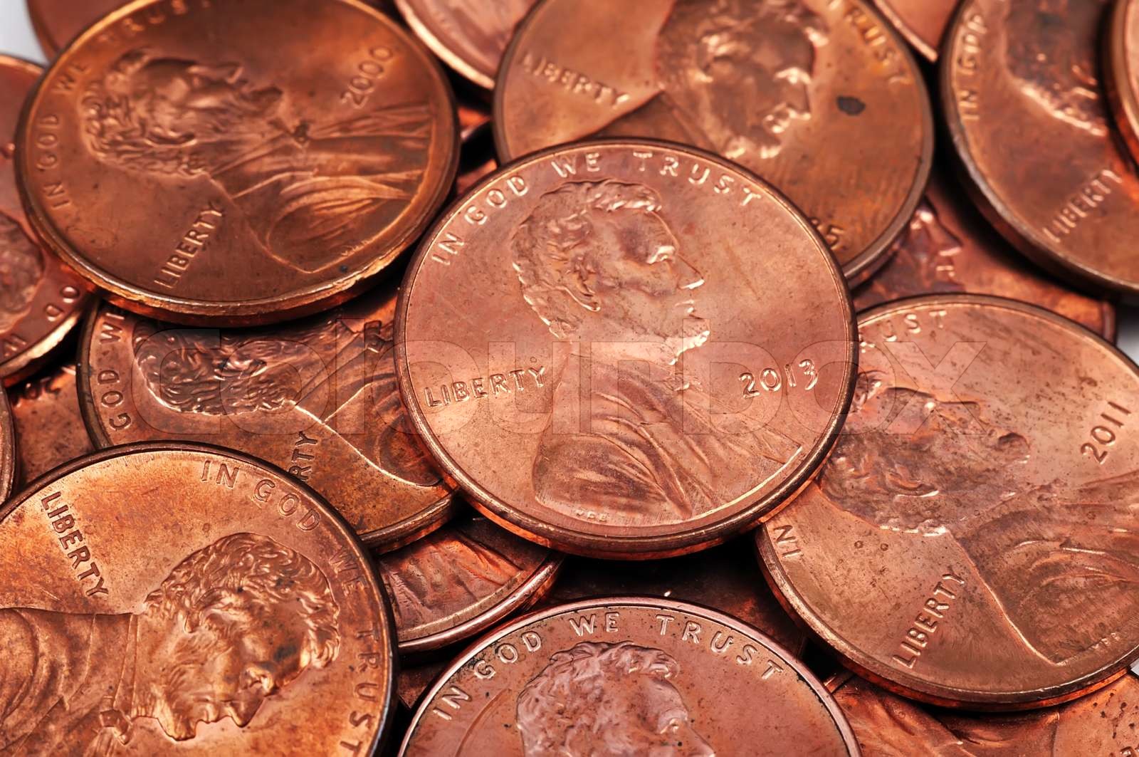 cent coins | Stock image | Colourbox