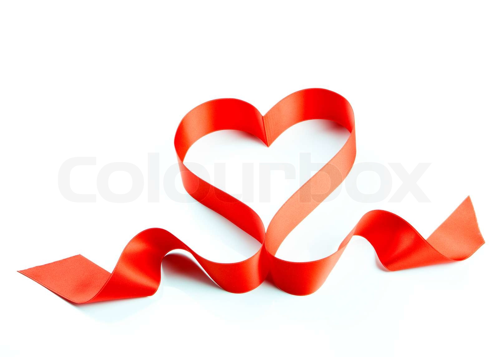 heart, ribbon, love | Stock image | Colourbox
