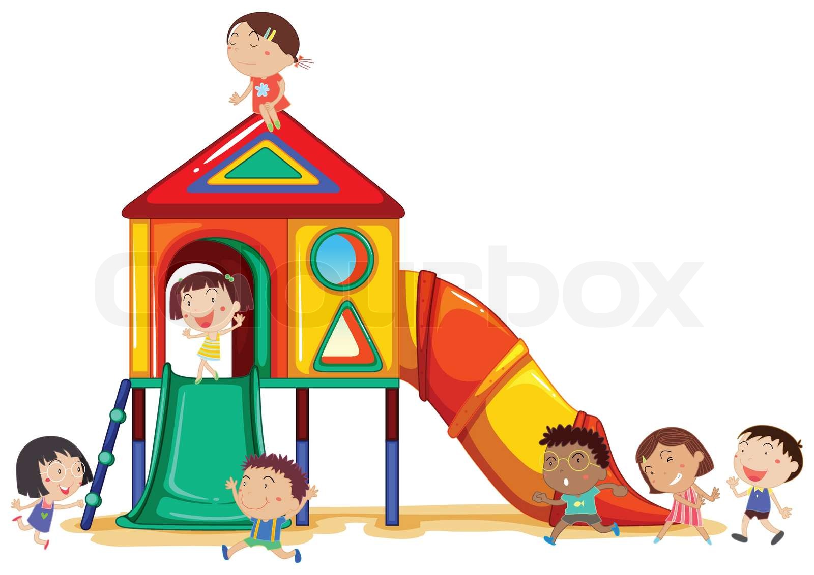  spielplatz, kids, clipart 