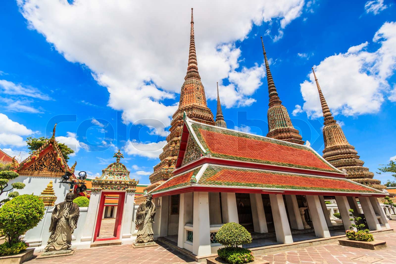 Temple Wat Pho in Bangkok, Thailand | Stock image | Colourbox