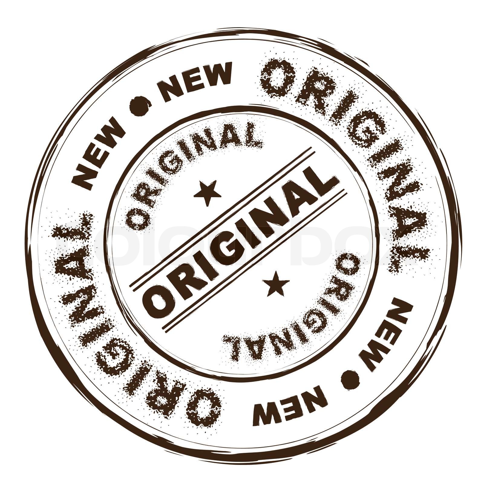 grunge-ink-rubber-stamp-with-original-text-in-brown-stock-vector