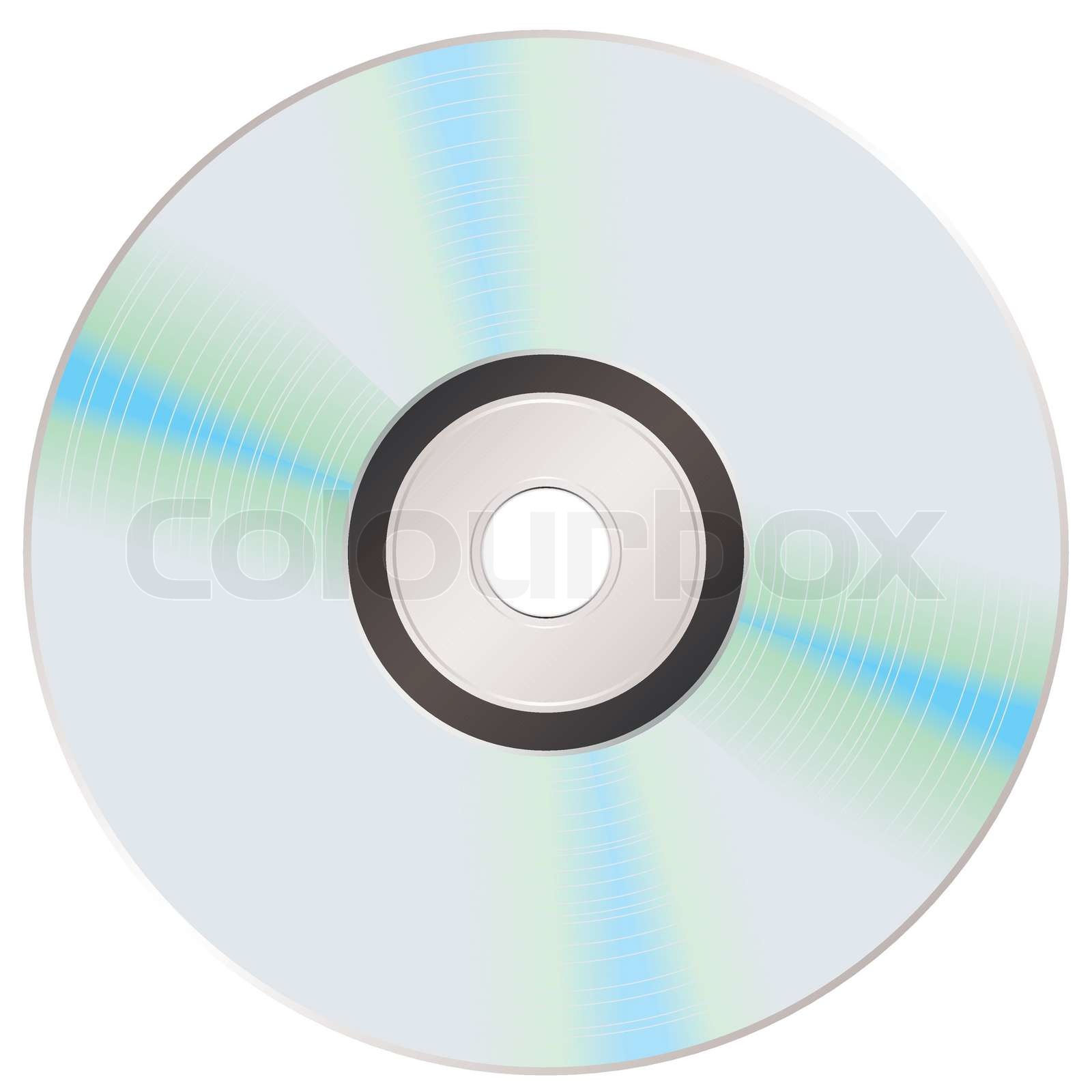 reverse of a music compact disc with shiny silver surface | Stock ...