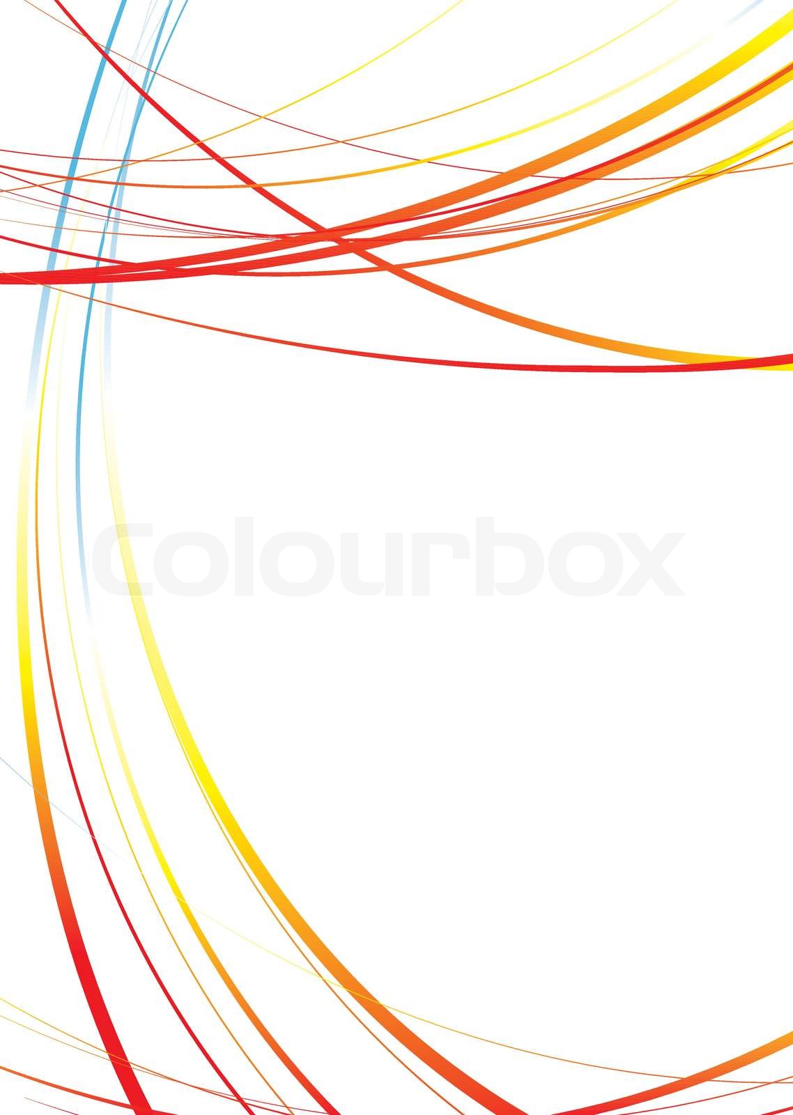Sparse abstract modern image with flowing lines and copyspace | Stock ...