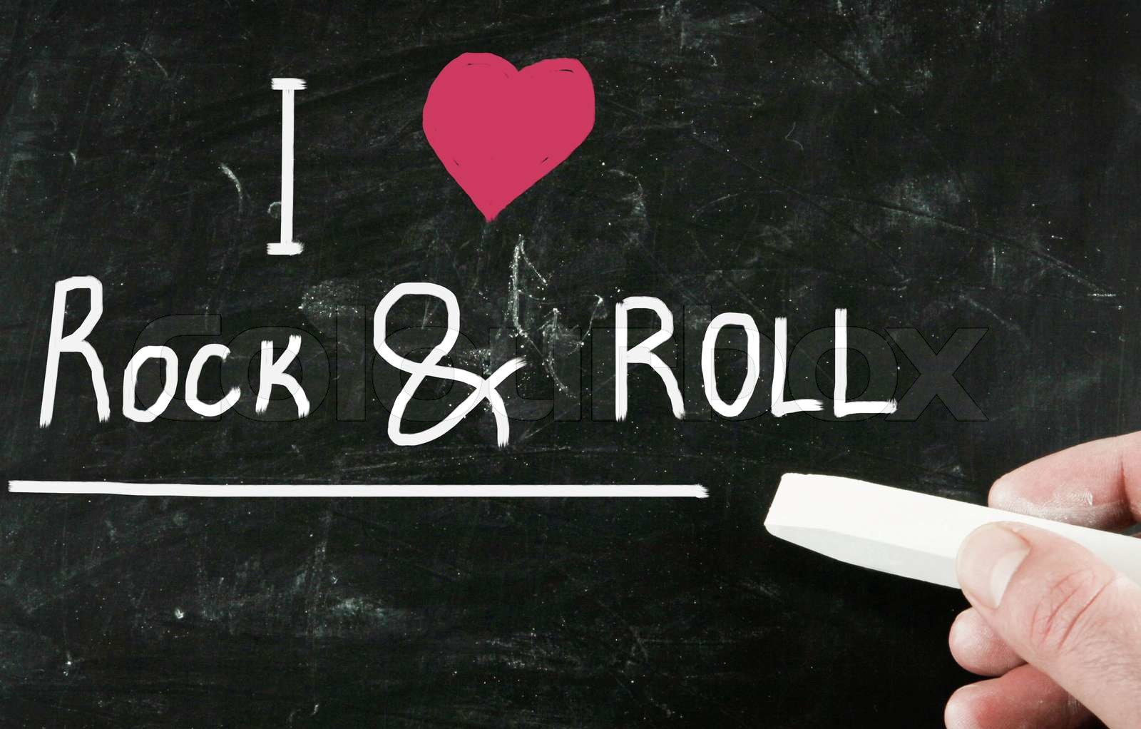 i love rock and roll Stock image Colourbox