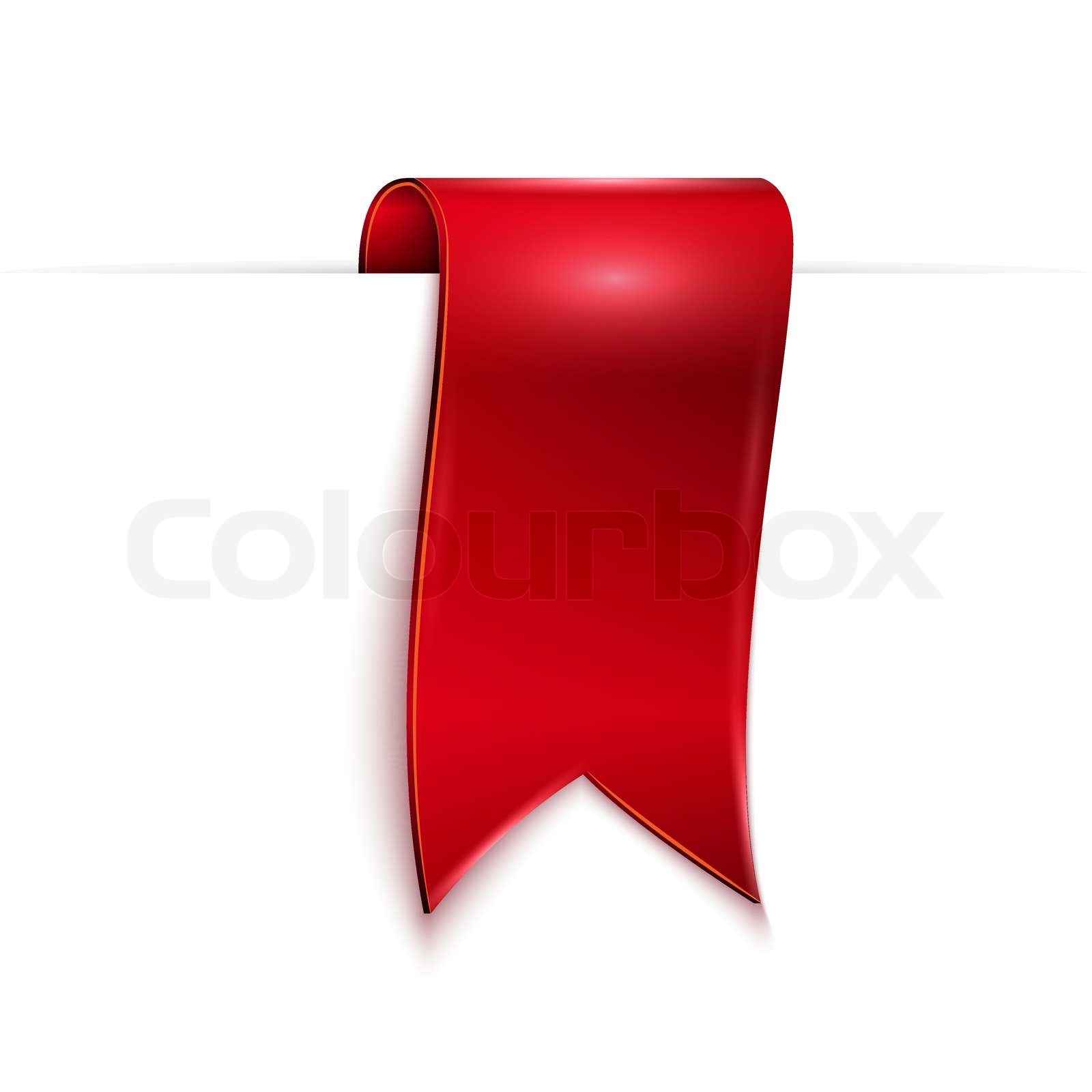 Red Ribbon Stock Vector Colourbox