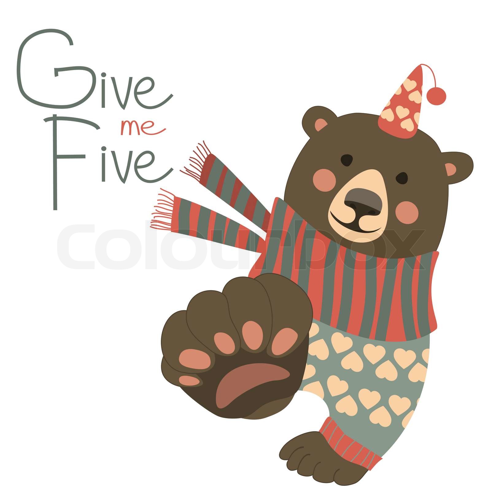 Give me five | Stock vector | Colourbox