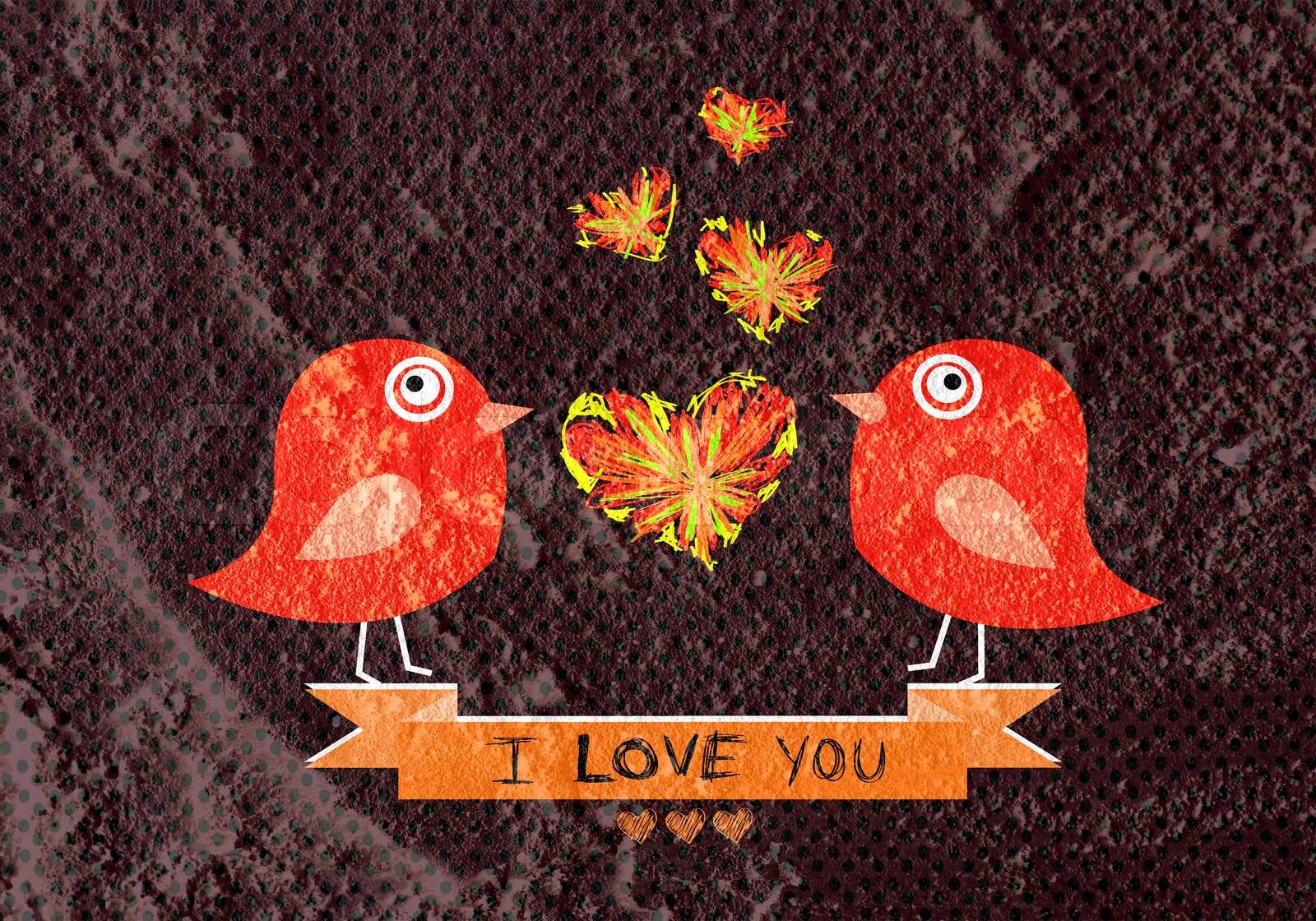 Love birds for Wedding card | Stock image | Colourbox