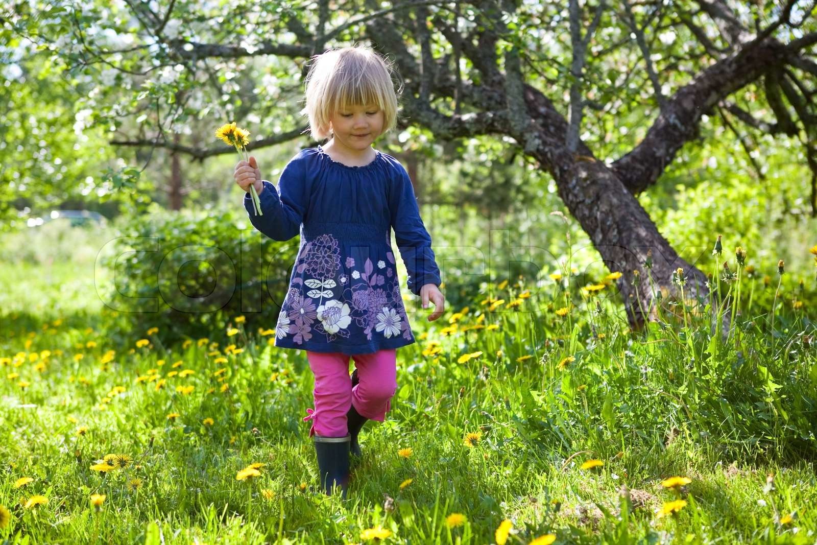 Young Girl Playing Young Girl Playing