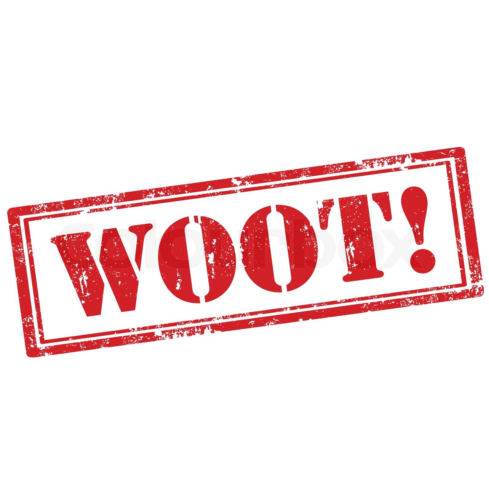 Woot!-stamp | Stock vector | Colourbox
