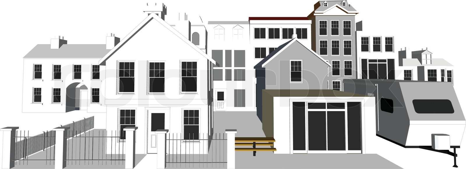 3d Architects Vector Stock Vector Colourbox