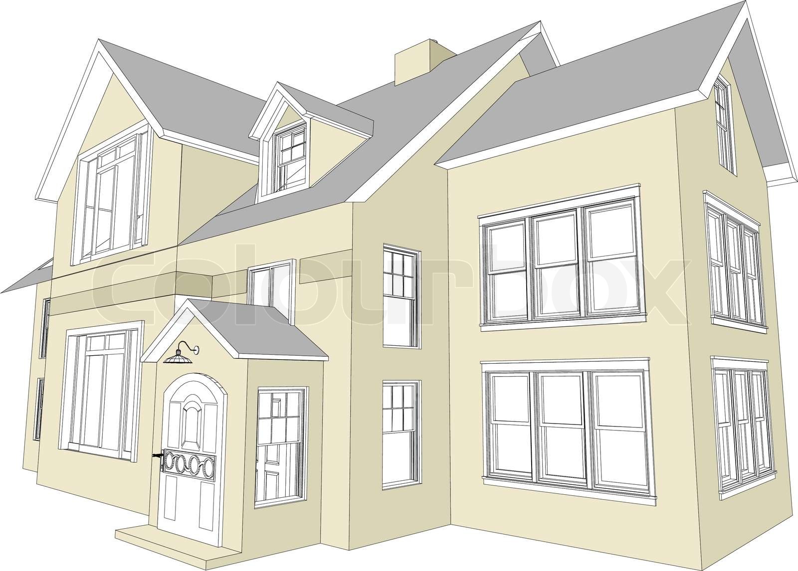 3d Architects Vector Stock Vector Colourbox