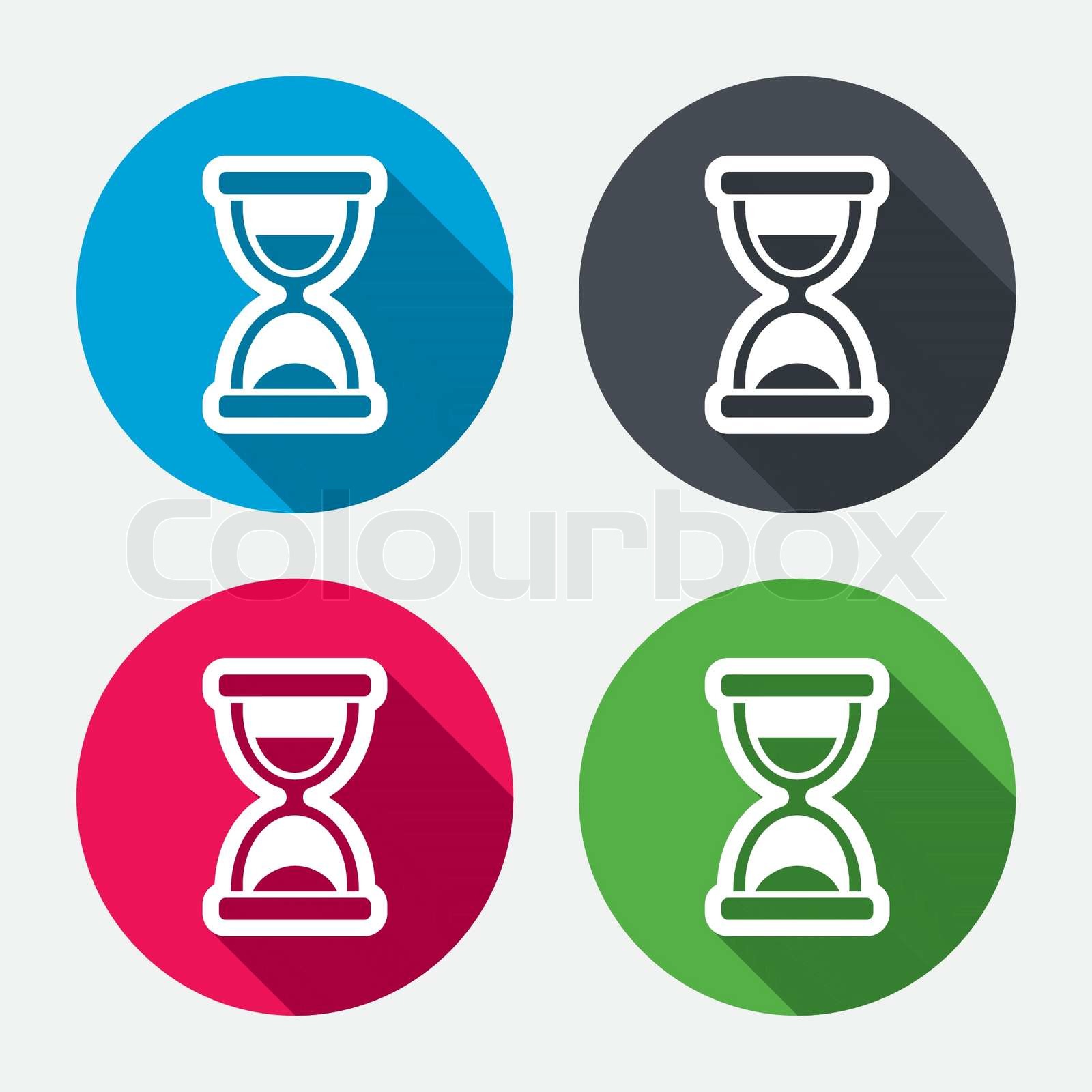 Hourglass sign icon. Sand timer symbol. | Stock vector | Colourbox