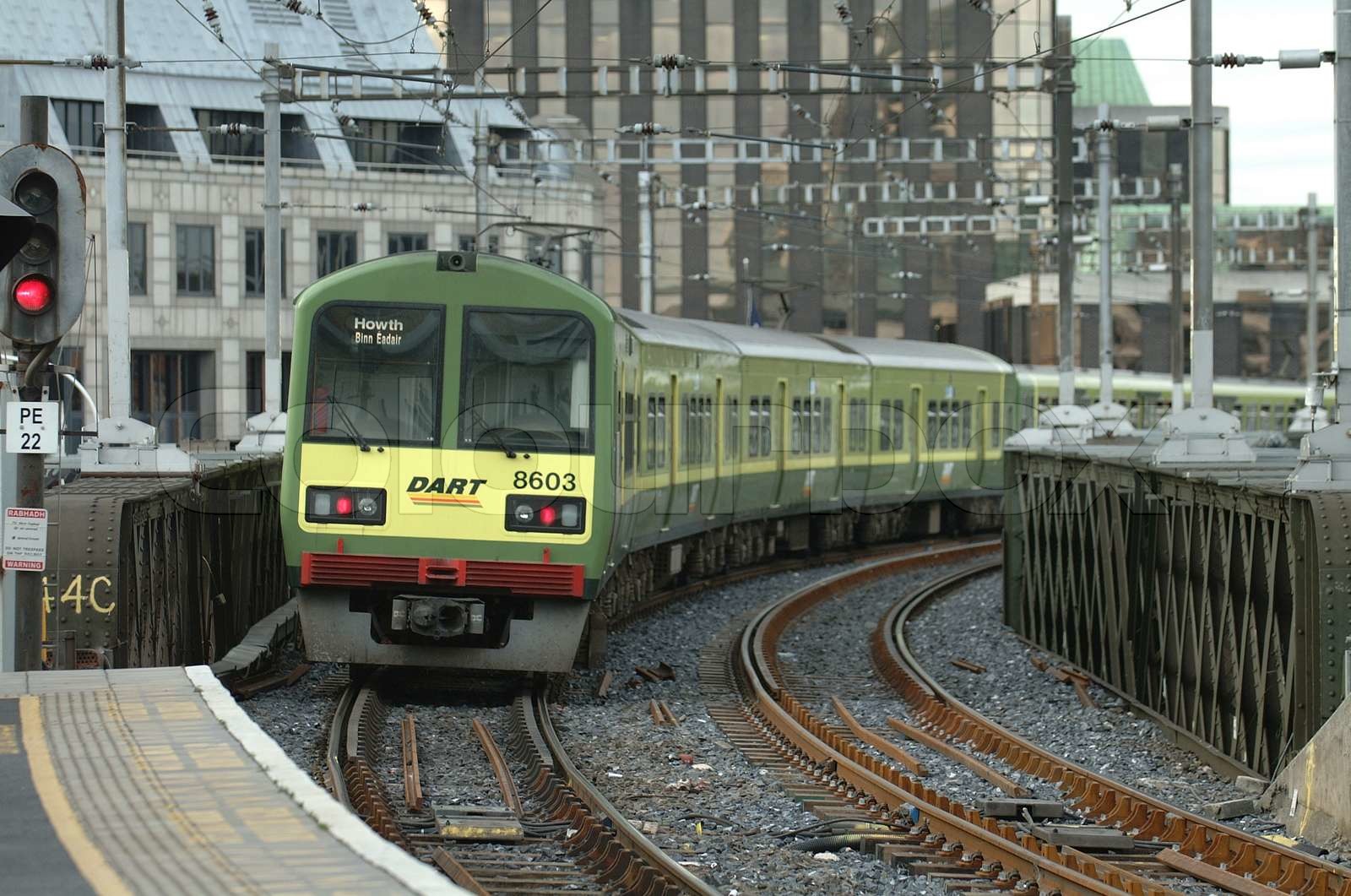 Front view of a train | Stock image | Colourbox