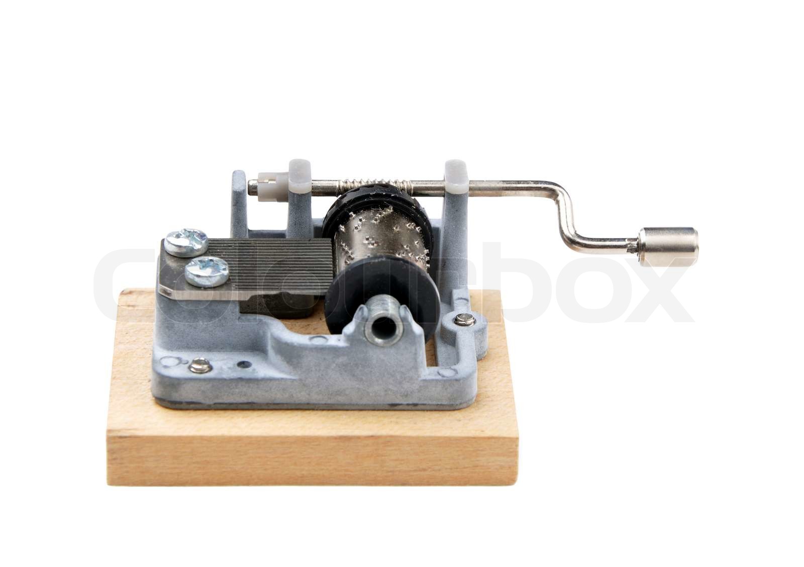 mechanism of music box Stock image Colourbox