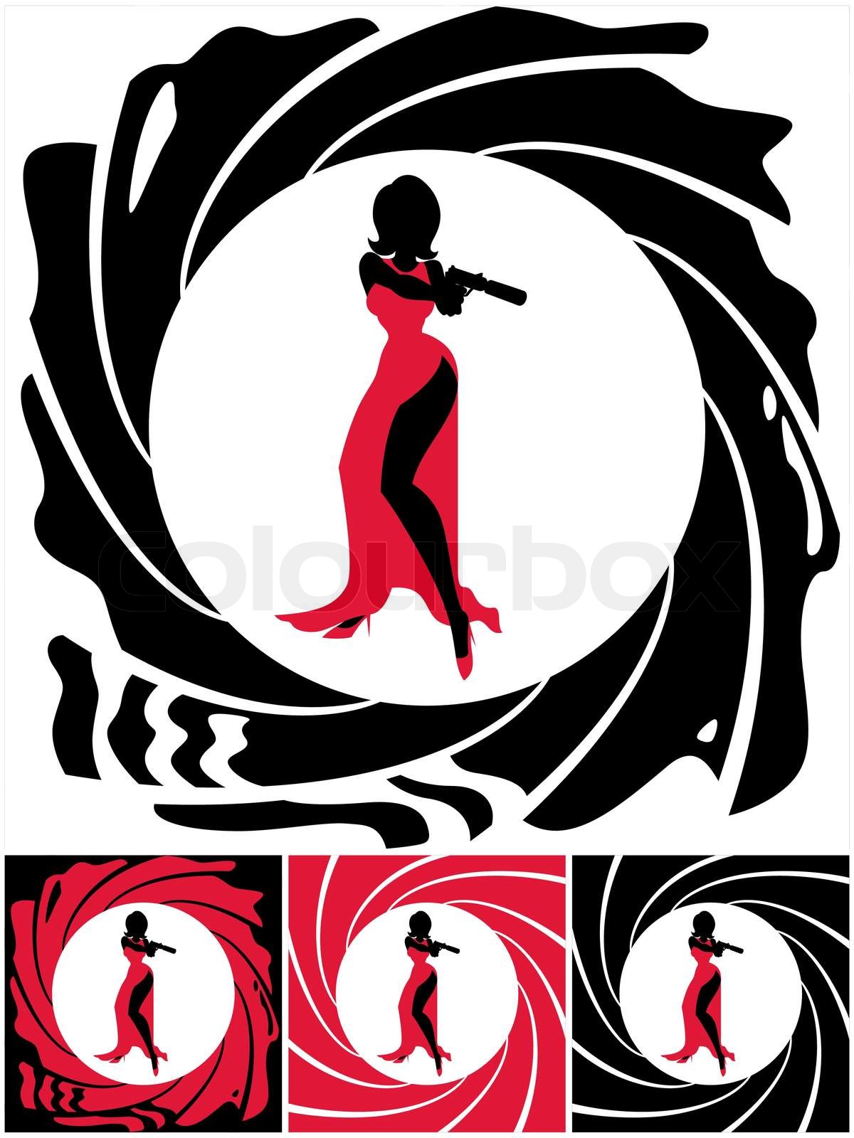 Spy Female | Stock vector | Colourbox