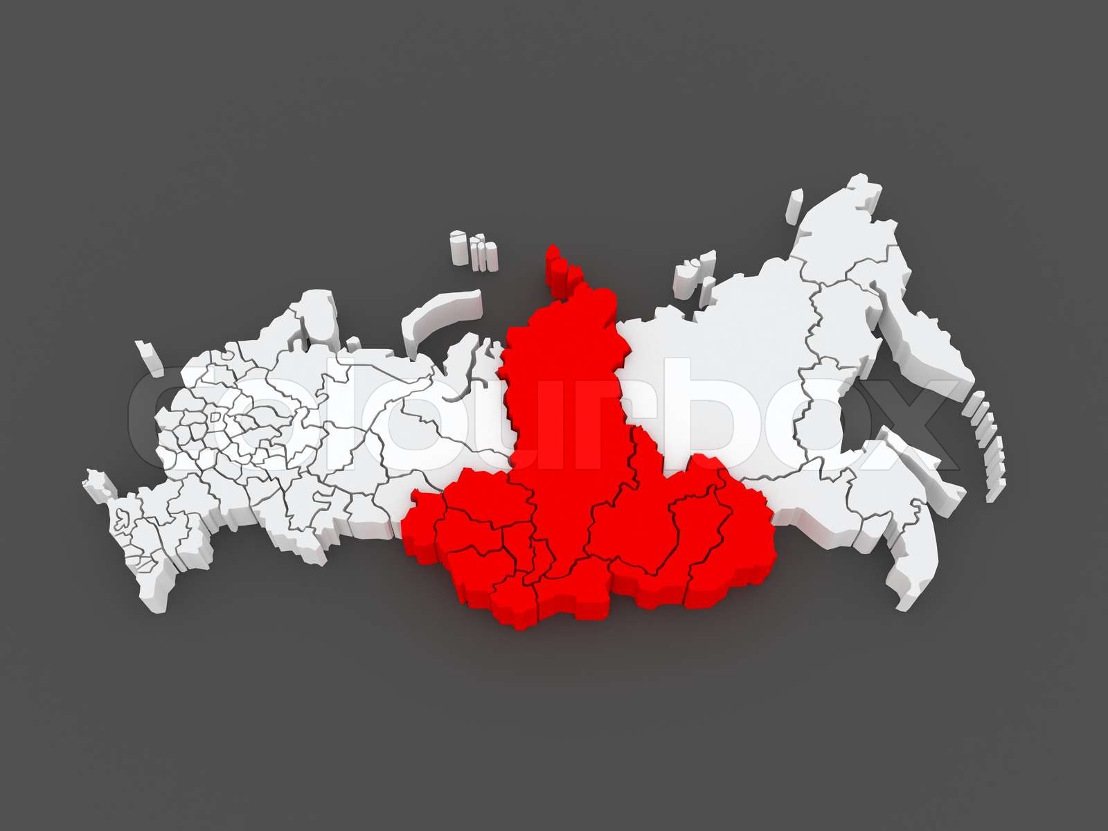 Siberian Federal District. Russian Federation. Stock image Colourbox