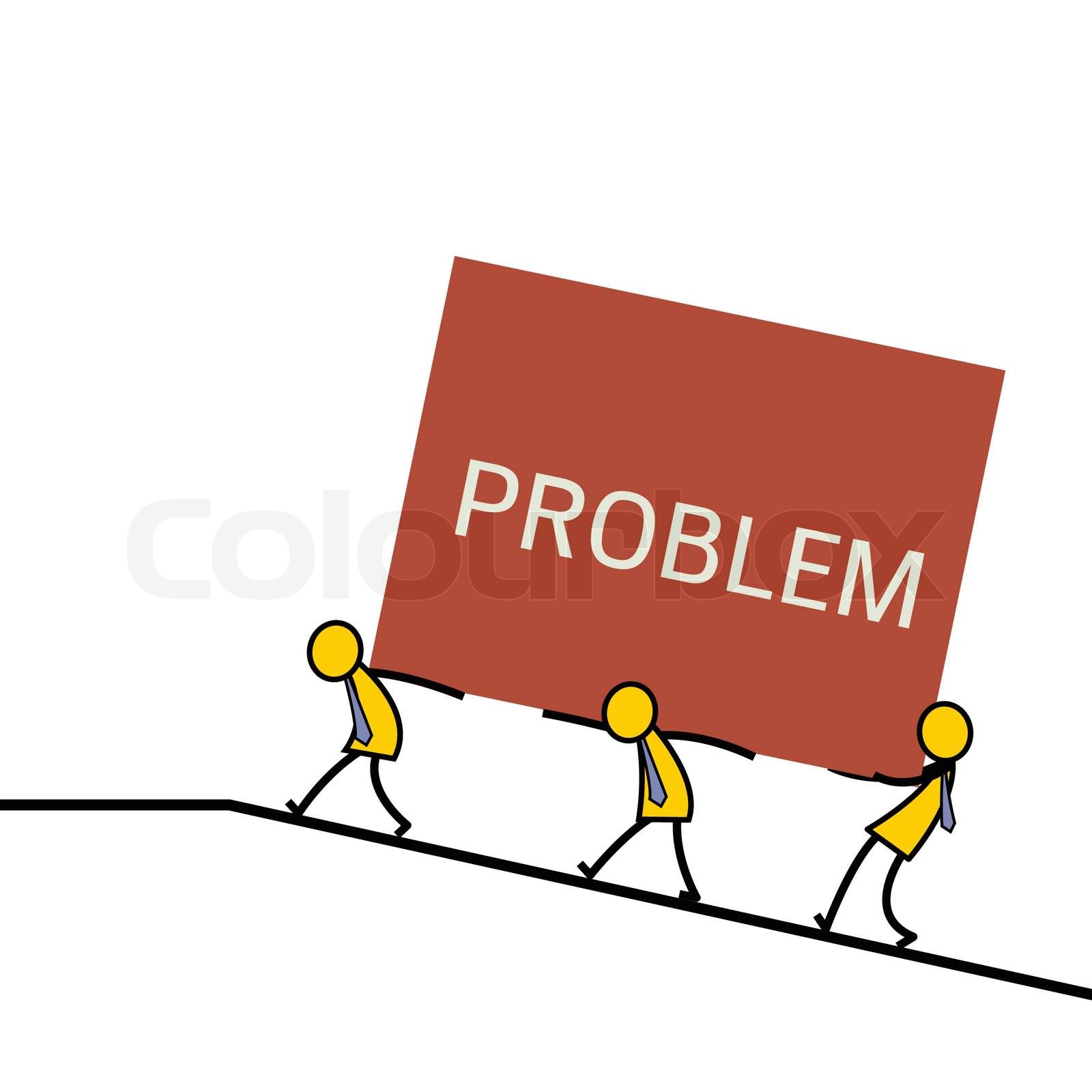 Carrying problem burden | Stock vector | Colourbox