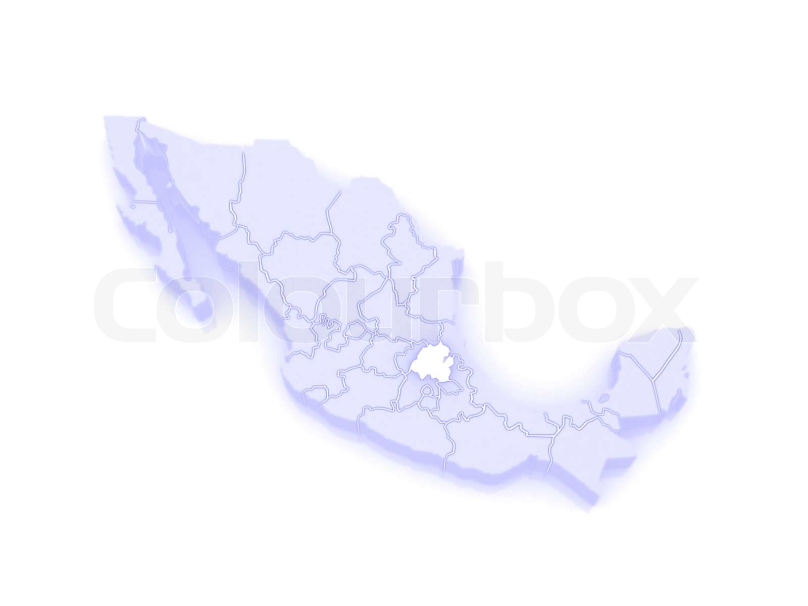 Map of Hidalgo Mexico