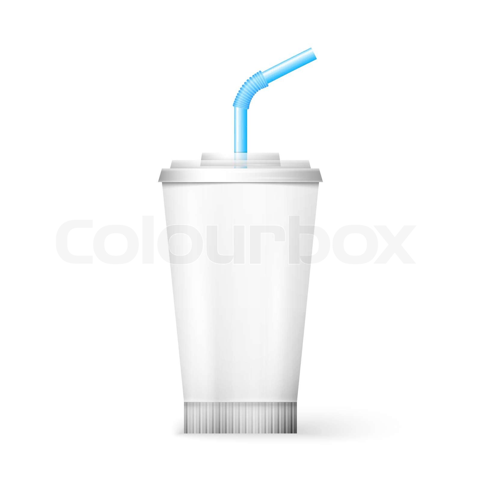 paper cup template for soda Stock vector Colourbox
