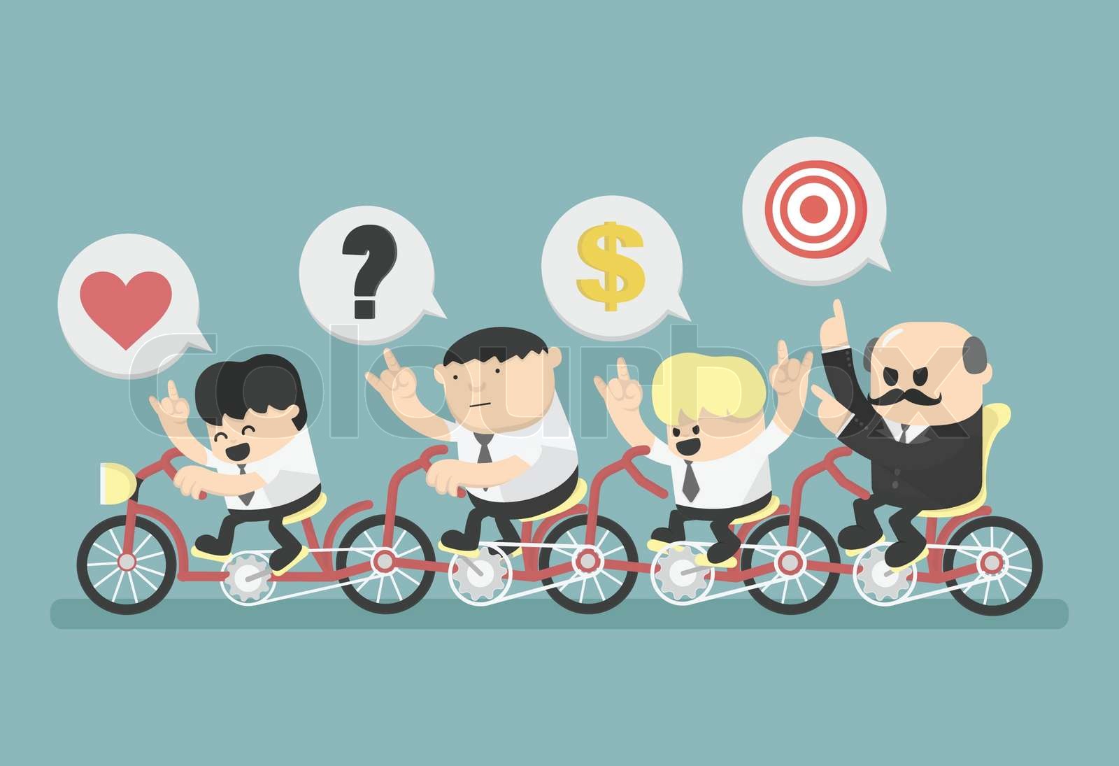 Target Salary man Stock vector Colourbox