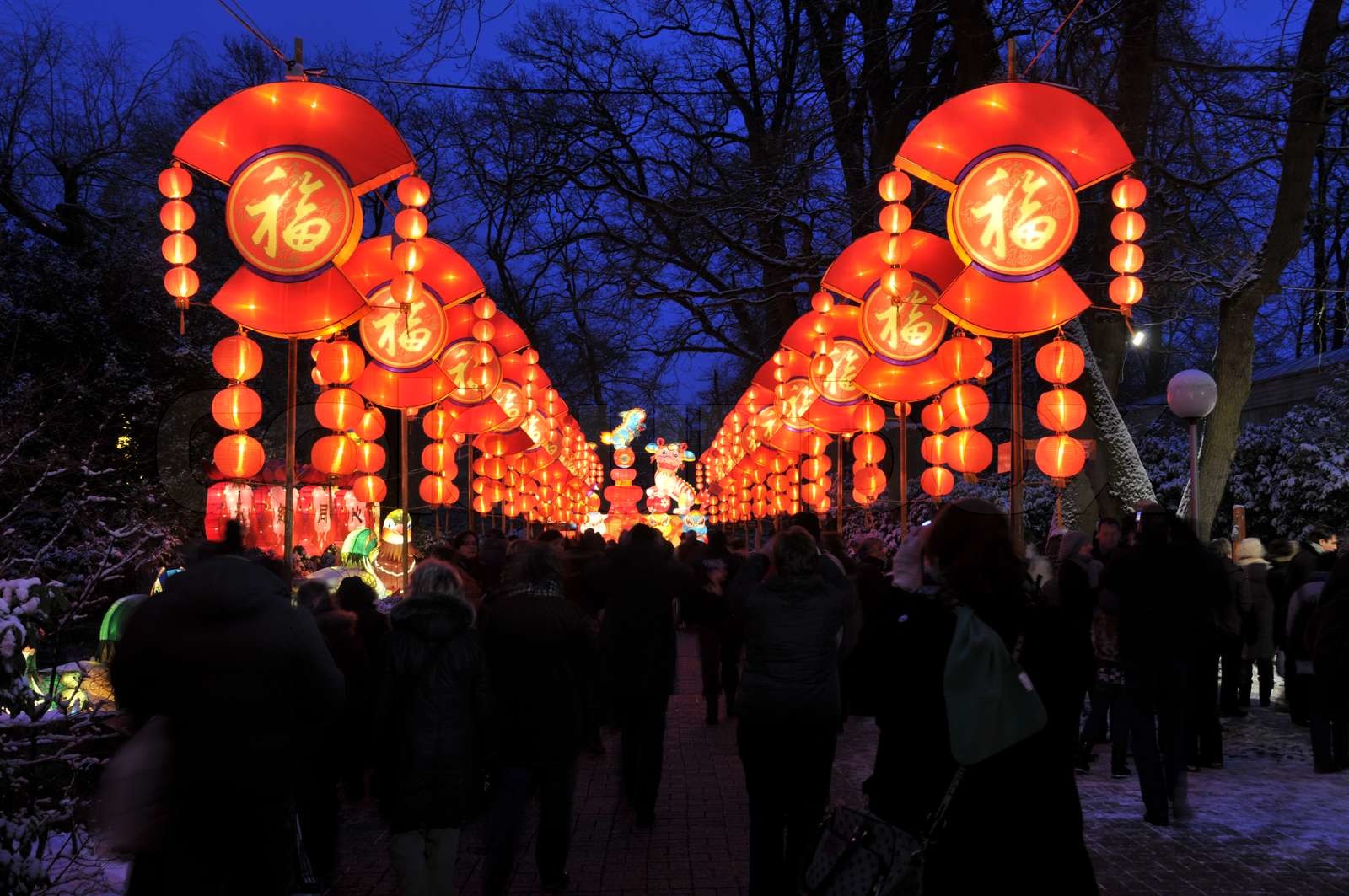 chinese light festival Stock image Colourbox