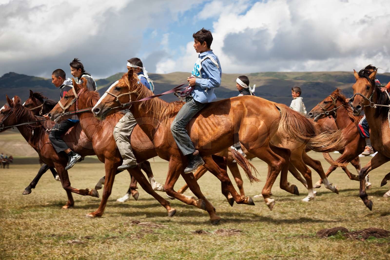 Nomad national horse riding competition | Stock image | Colourbox