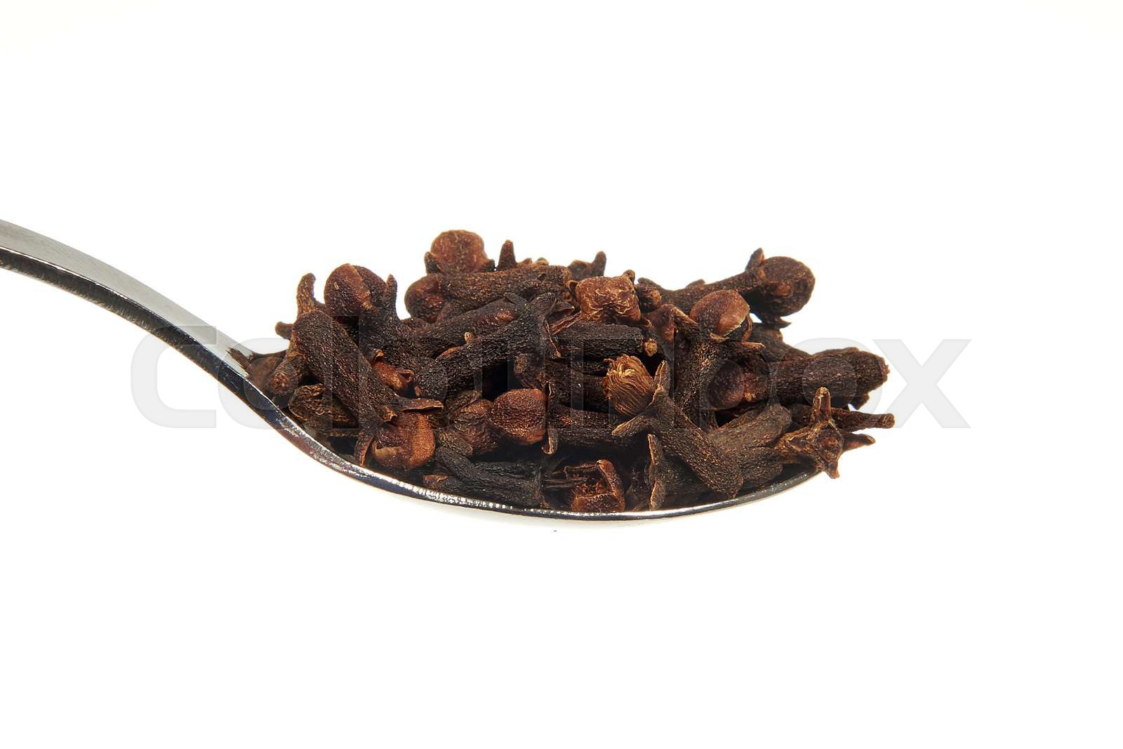 Dried Cloves On A Teaspoon Stock Image Colourbox