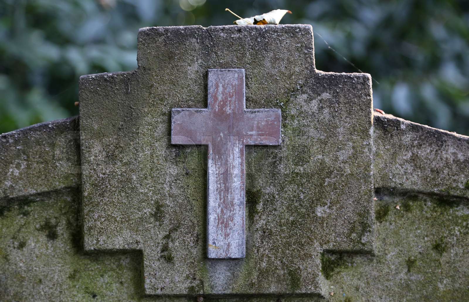 Gravestone cross | Stock image | Colourbox