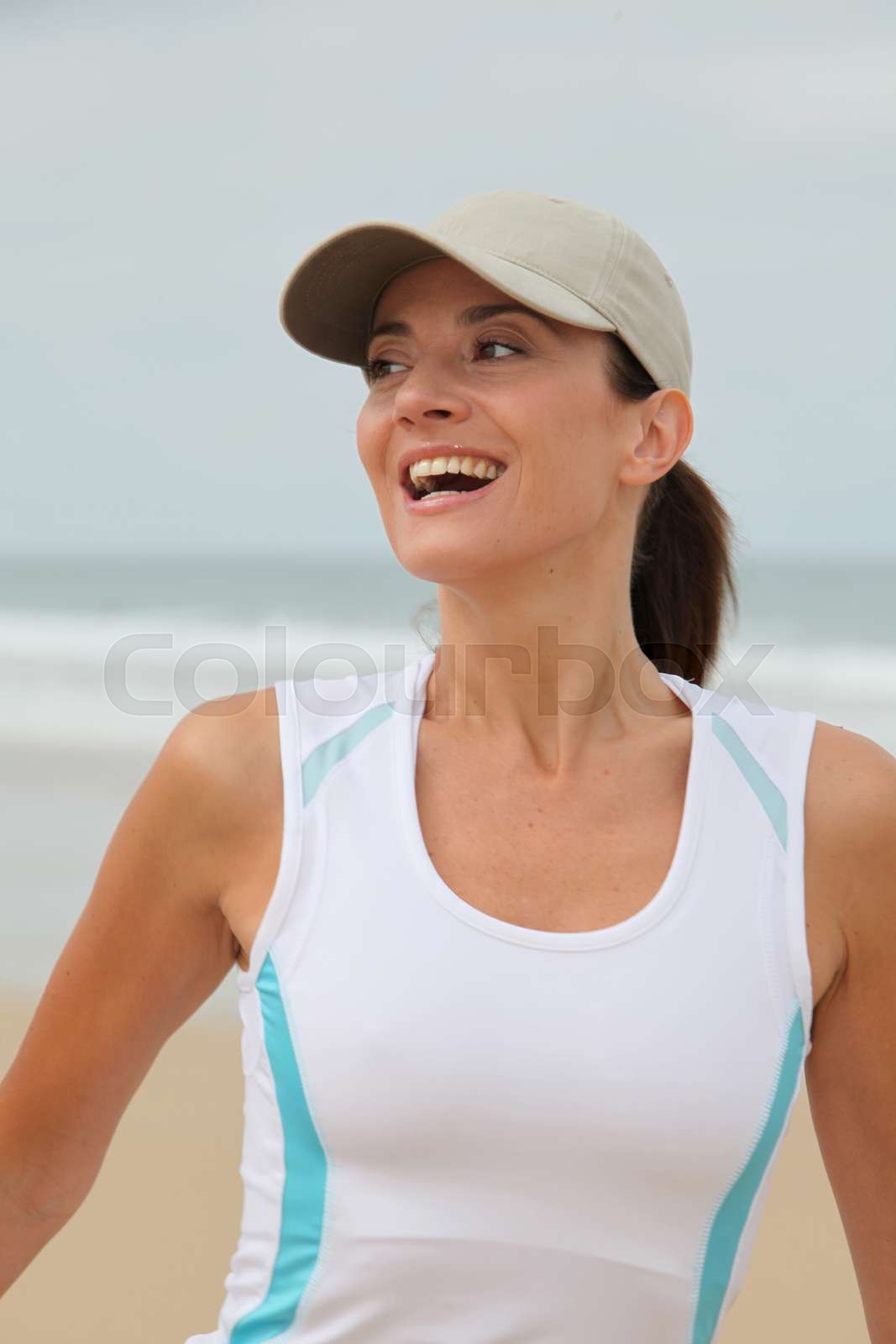 sport, jogging, bodycare Stock image Colourbox