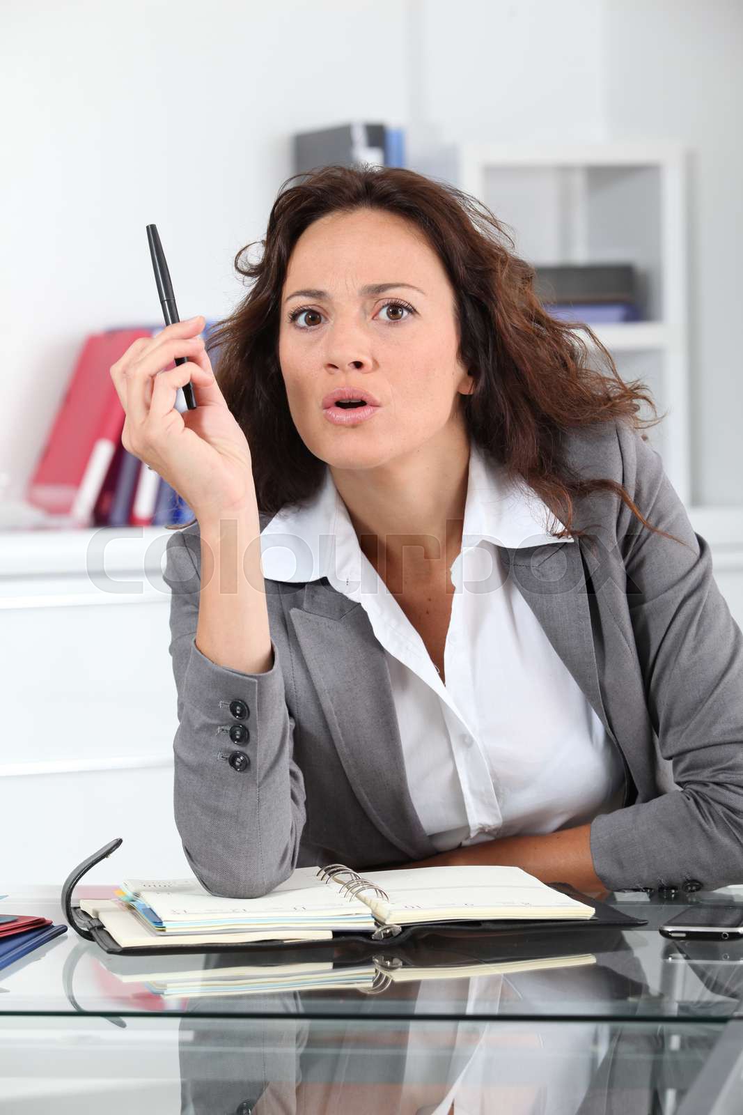 Busy woman | Stock image | Colourbox