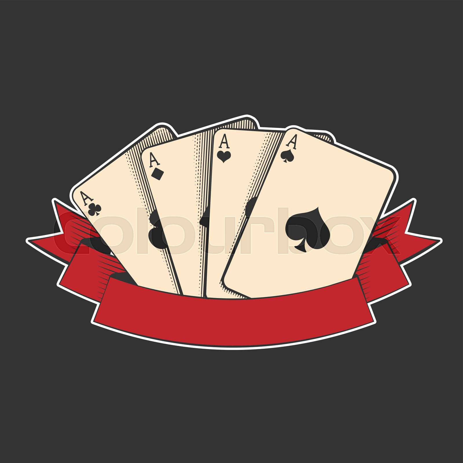 four aces | Stock vector | Colourbox