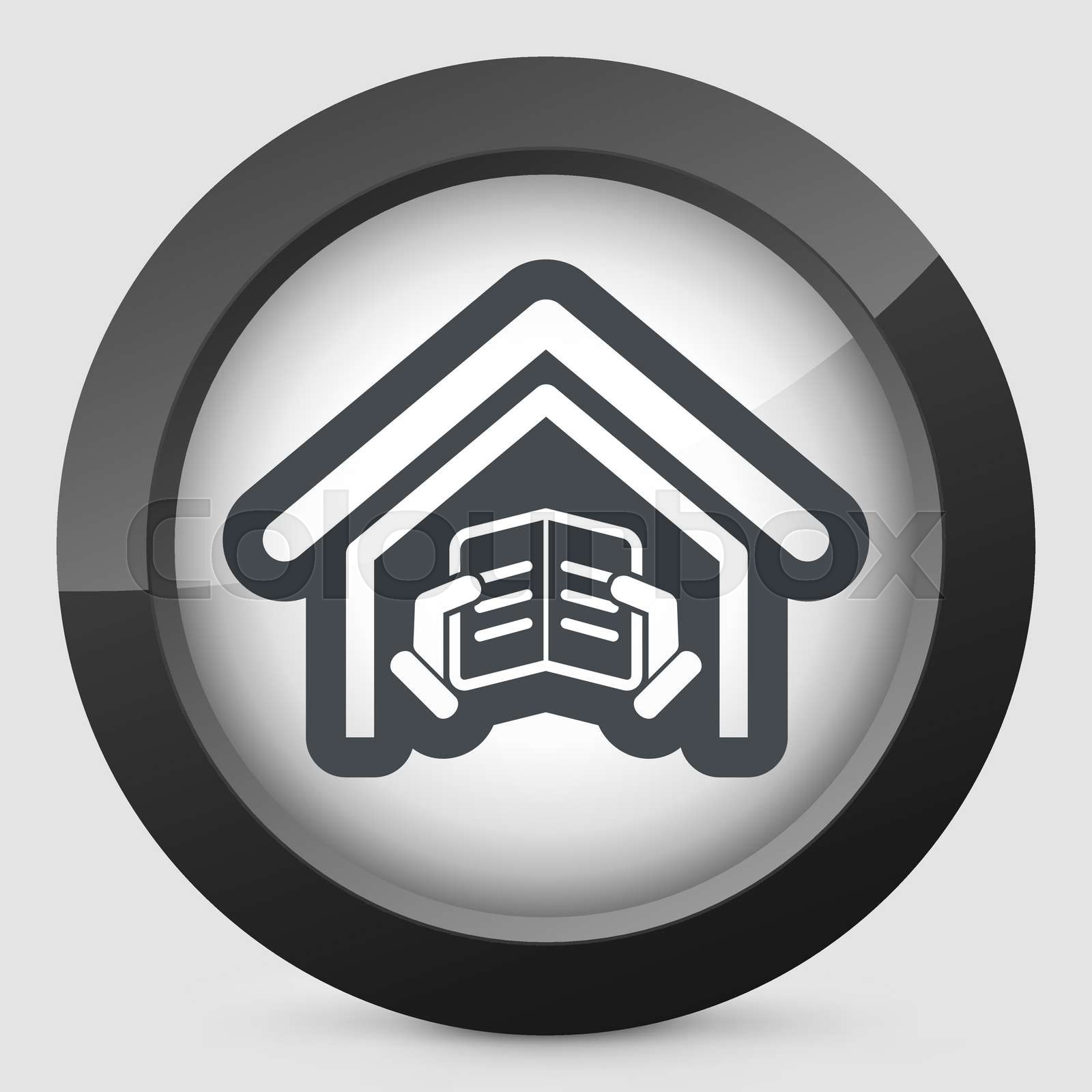 Library Extend Session Icon Library icon | Stock vector | Colourbox