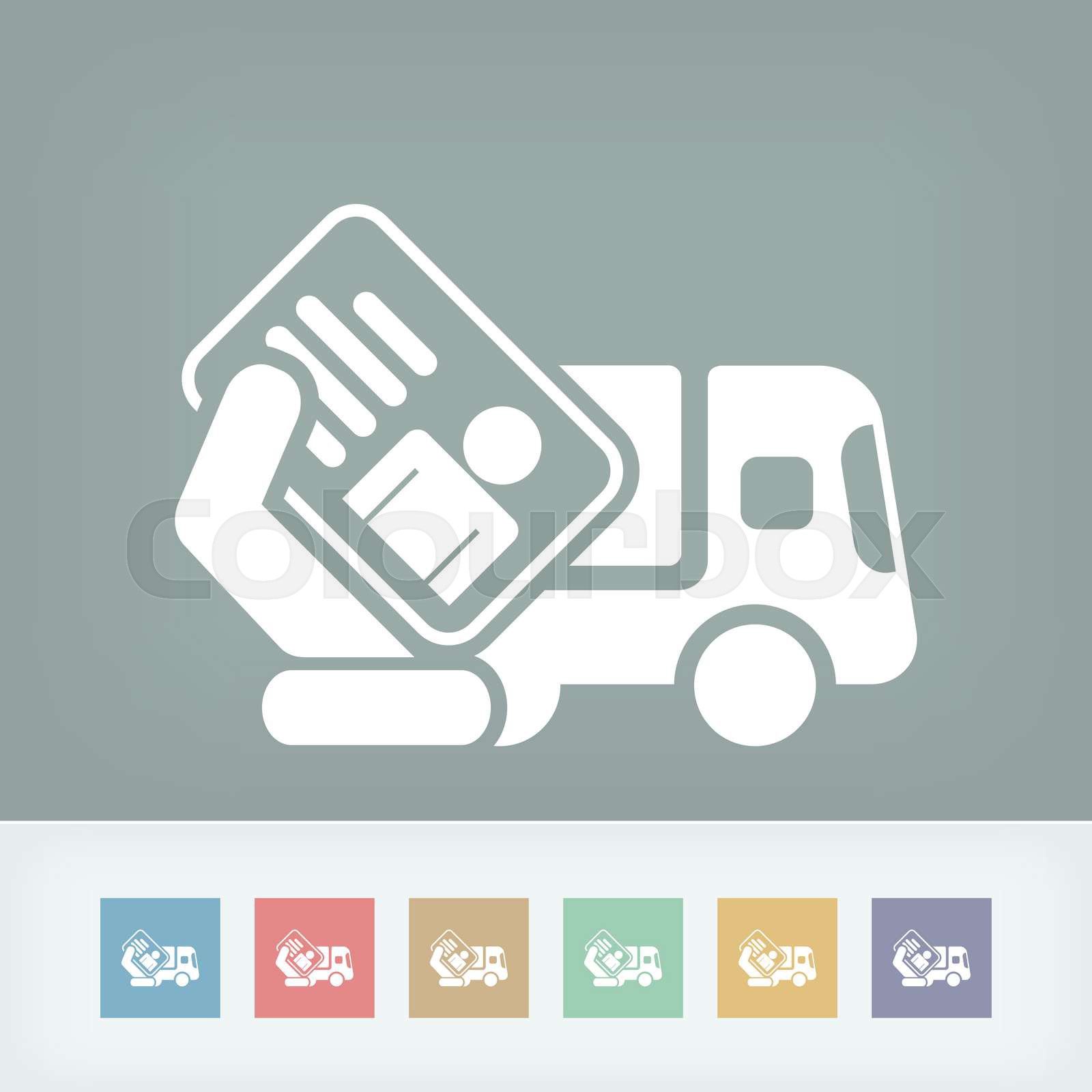 Truck document icon | Stock vector | Colourbox