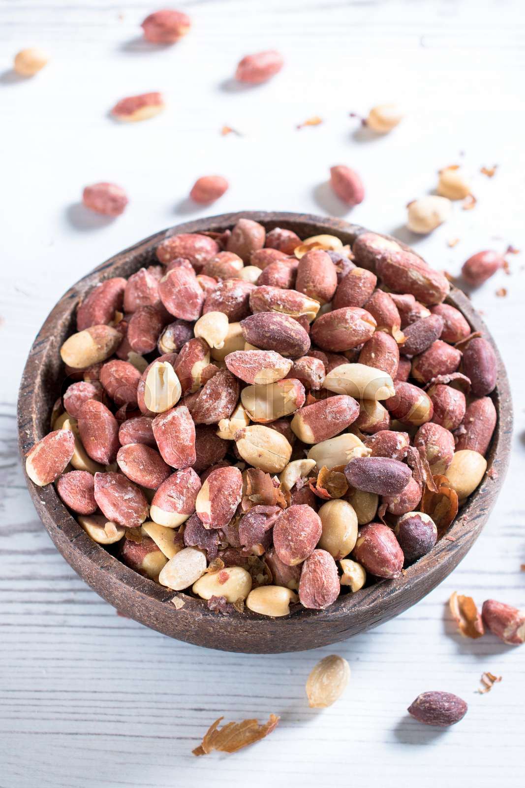 Peanuts in bowl Stock image Colourbox