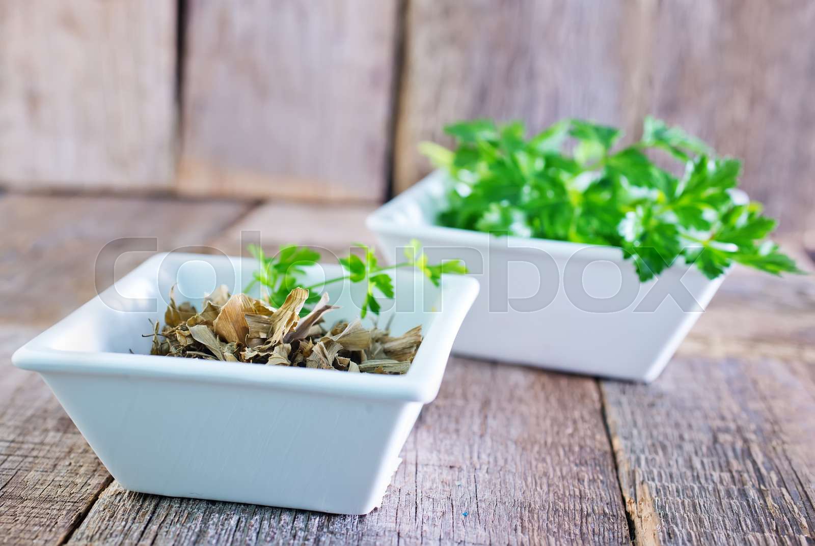 dry parsley Stock image Colourbox