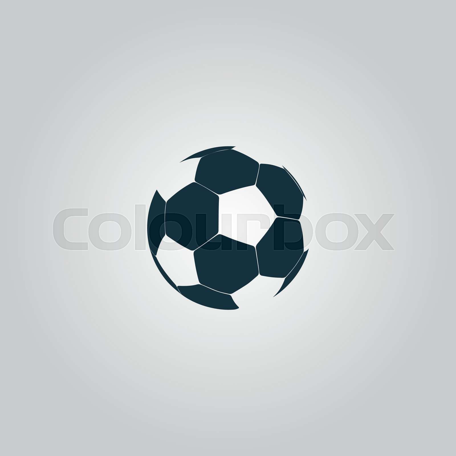 vector football ball - soccer | Stock vector | Colourbox
