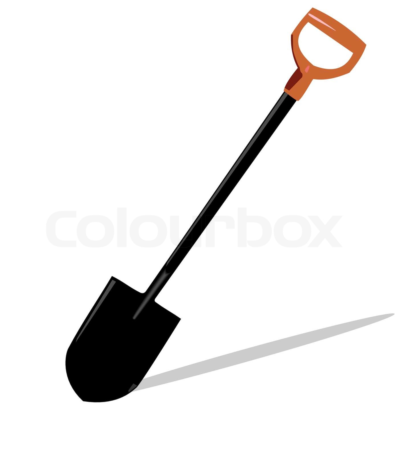 Realistic shovel vector Stock vector Colourbox
