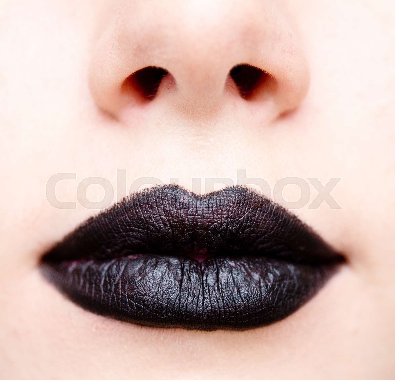 black lips Stock image Colourbox