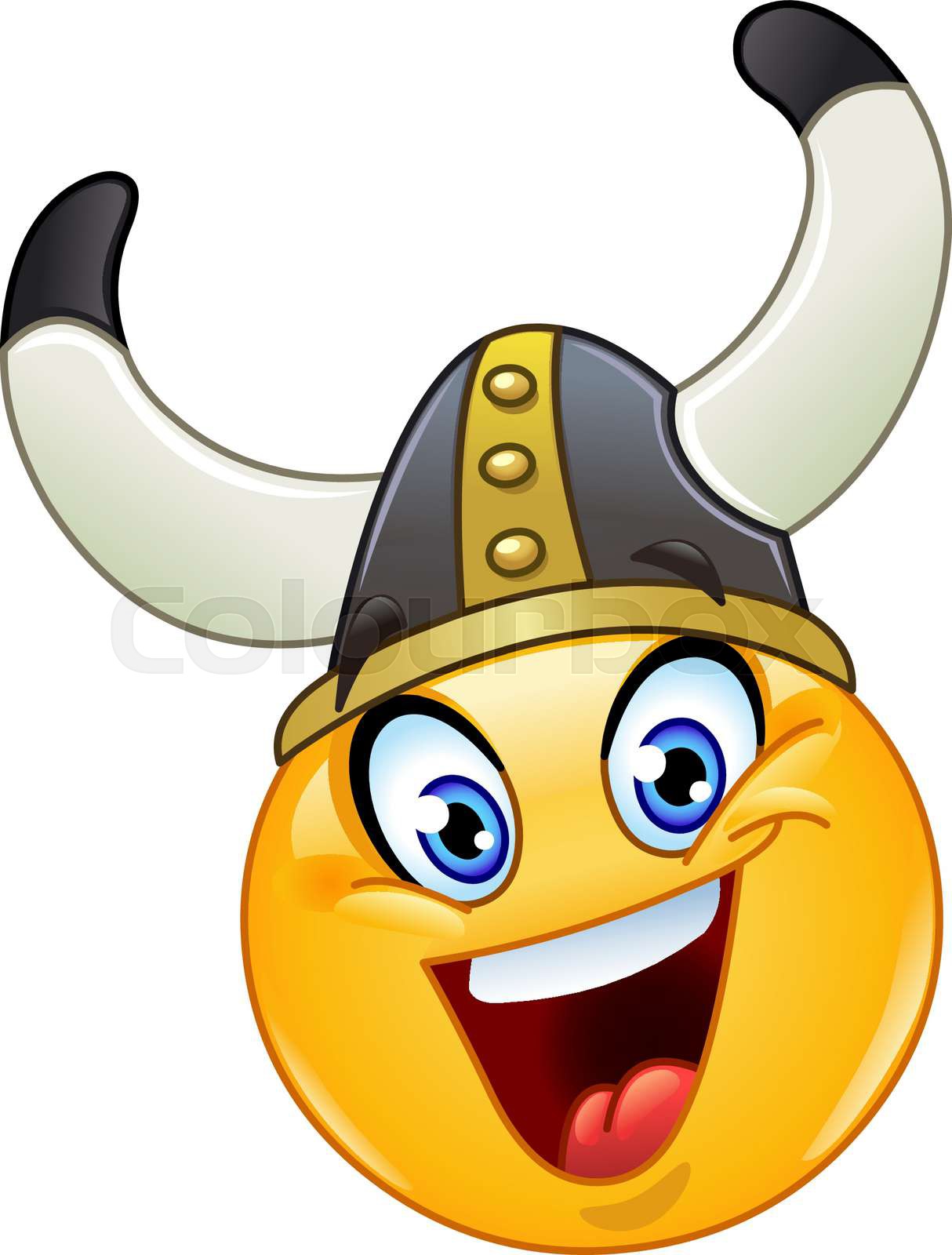 Viking emoticon | Stock vector | Colourbox