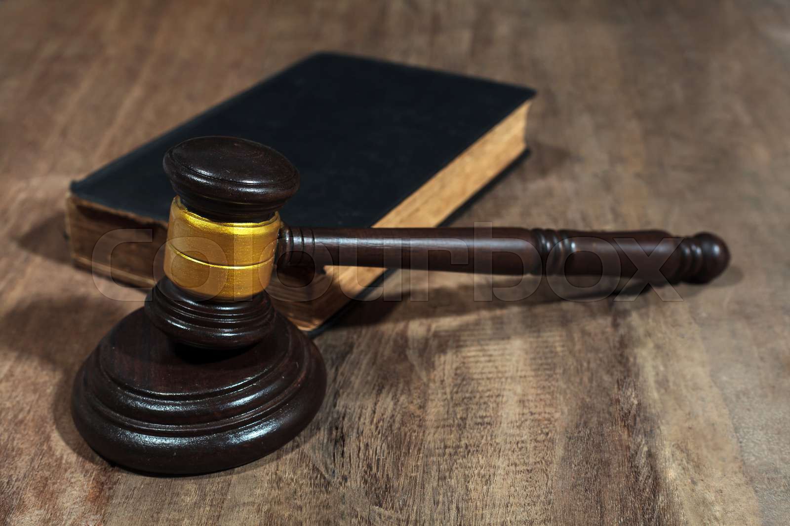 judge gavel Stock image Colourbox