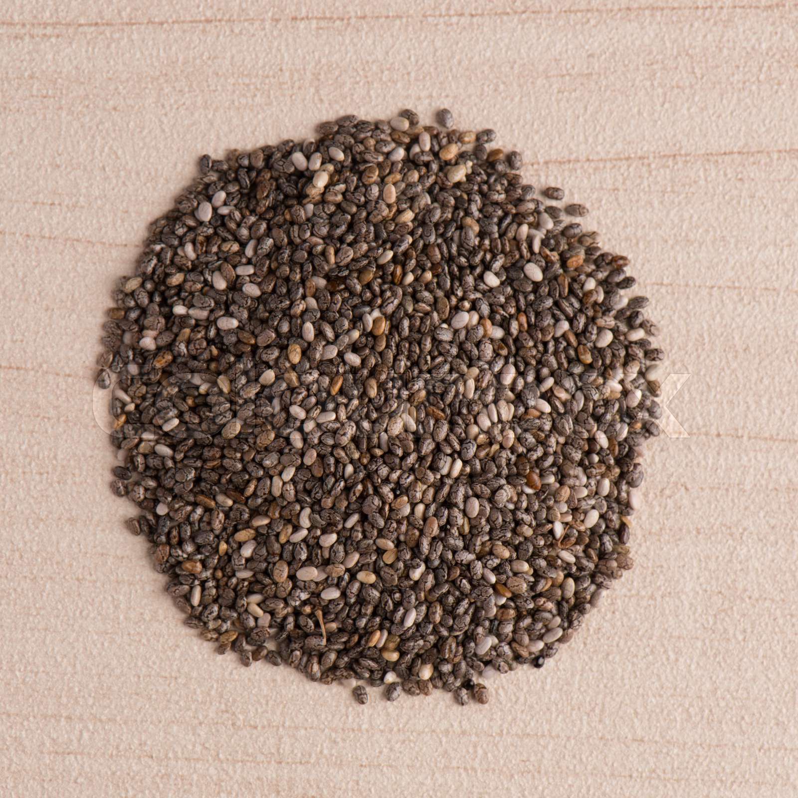 Circle Of Chia Seeds Stock Image Colourbox 1600px COLOURBOX13052910