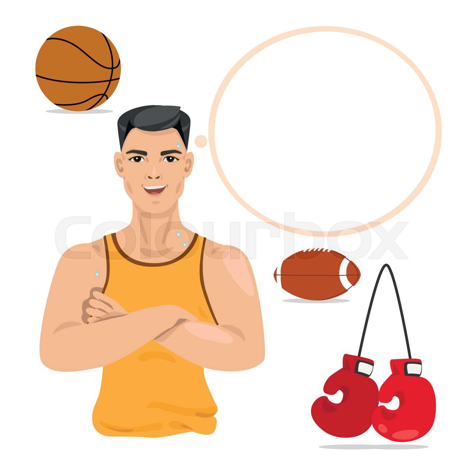 sportman | Stock vector | Colourbox