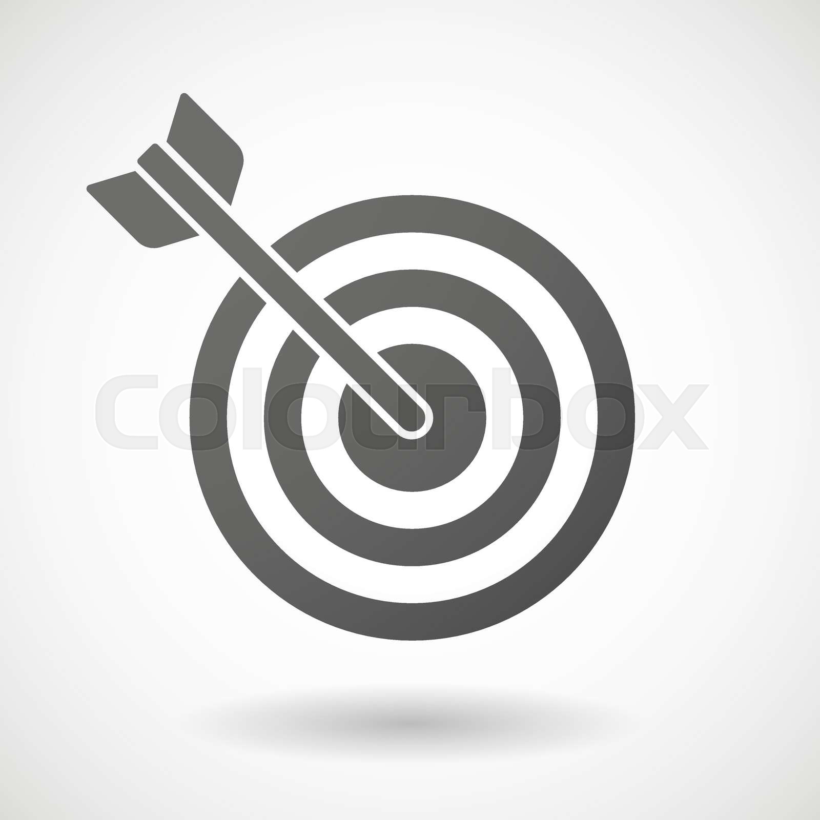 Grey target Stock vector Colourbox