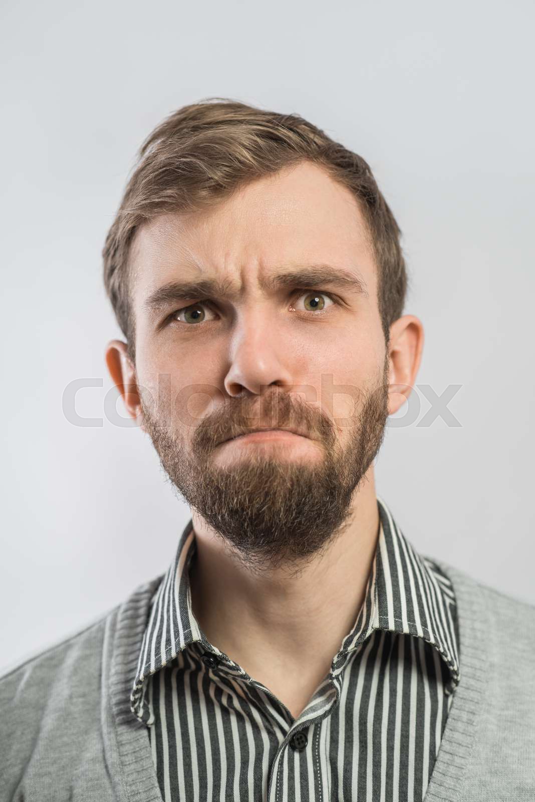 Angry Young Man Stock Image Colourbox